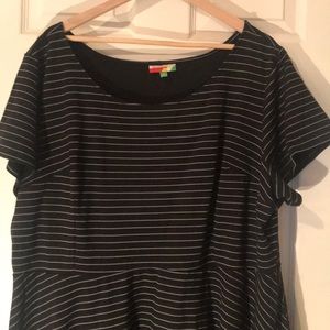 4X striped dress